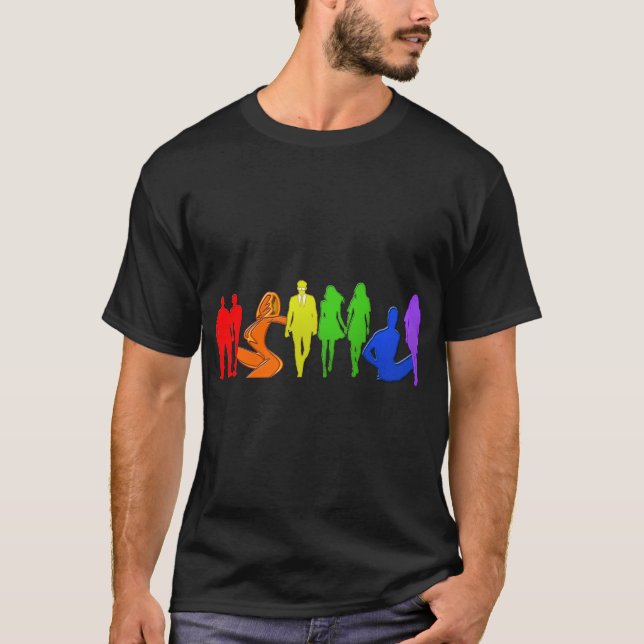 Gay pride Shirt T Shirt (Framsida)