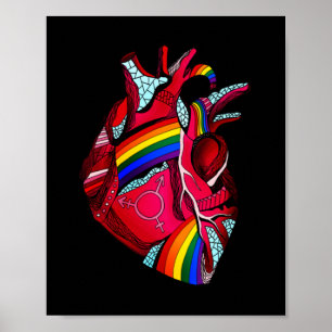 Gay pride Shirts Manar Women HBT Rainbow Ljud Gay Poster