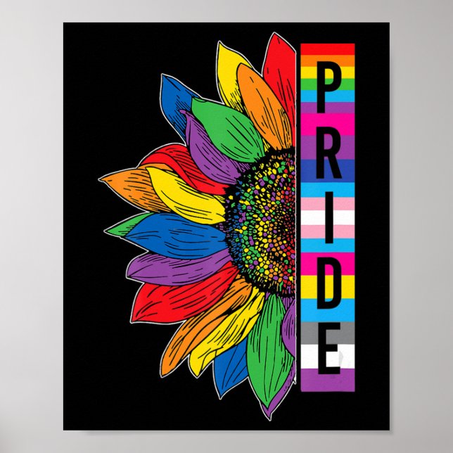 Gay pride Solros LGBT-medvetandegörande Måndagen 2 Poster (Framsidan)
