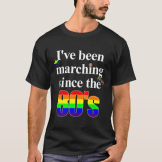 Gay pride som marscherar LGBT-Eighties T Shirt