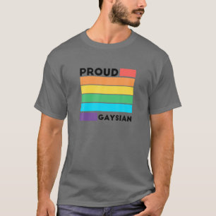 Gay pride Söt Gaysian LGBT Rainbow Färg Cloud T Shirt