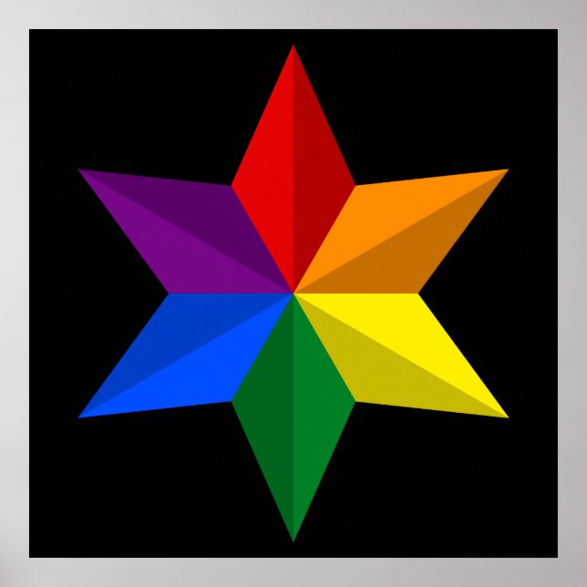 Gay pride Star Poster (Framsidan)