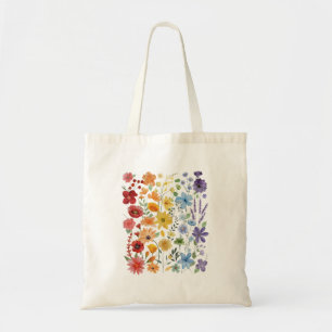 Gay pride Subtle Wildblommor Lgbtq Month Rainbow F Tygkasse