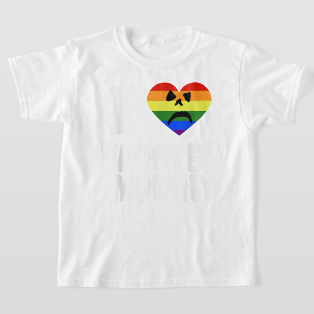 Gay pride Support Kärlek, Rainbow Flagga, LGBTQ Fl T Shirt (Laydown)