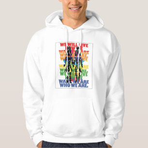 Gay pride sweatshirt med luva