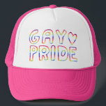 GAY PRIDE Sweet Rainbow Handlettering Heart Keps<br><div class="desc">Anpassa den här coolan genom att lägga till en egen text. Sök efter fler matchande artiklar i butiken! Om du köper den,  tack! Se till att du  en pic på Instagram i handling och märkre mig @shoshannahscribbles :)</div>