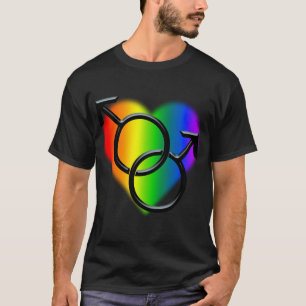 Gay pride T-Shirt Manar lika sex Kärlek Shirt
