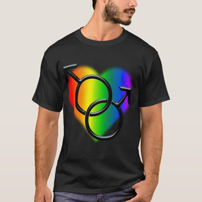 Gay pride T-Shirt Manar lika sex Kärlek Shirt (Framsida)