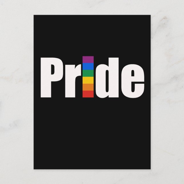 Gay pride T-shirt Vykort (Framsida)
