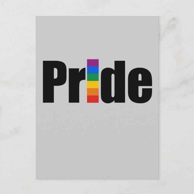 Gay pride T-shirt Vykort (Framsida)