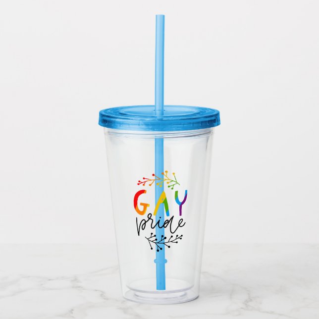 Gay pride take away mugg (Framsida)