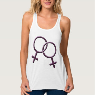 Gay pride Tanktop Kvinnobyar i Kärlek vid Lesbisk Linne Med Racerback