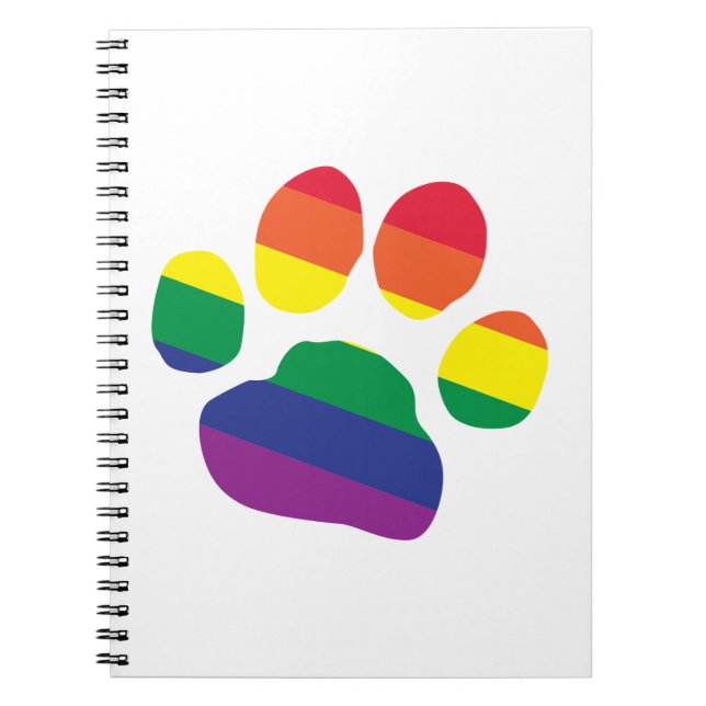 Gay-Pride-Tass-Print Anteckningsbok (Framsidan)