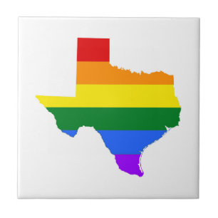 Gay pride Texas Rainbow Kakelplatta