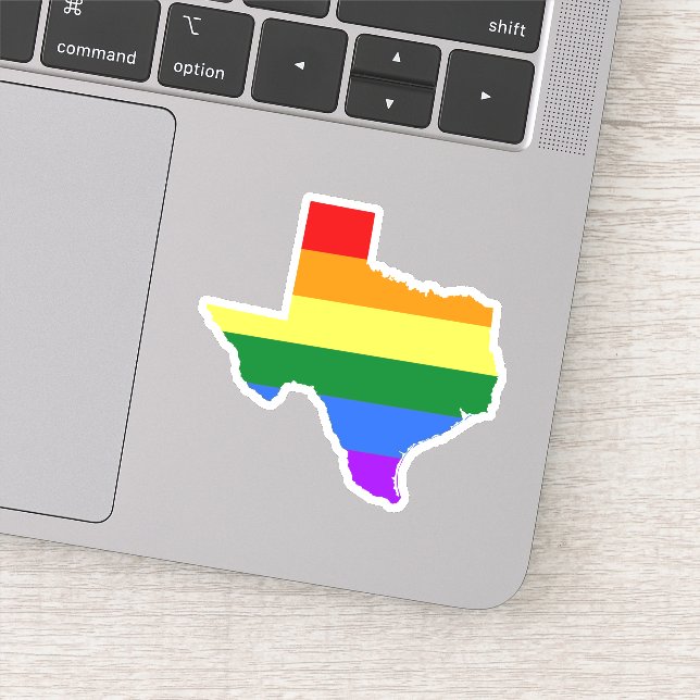 Gay pride | Texas Rainbow Klistermärken (Detalj)