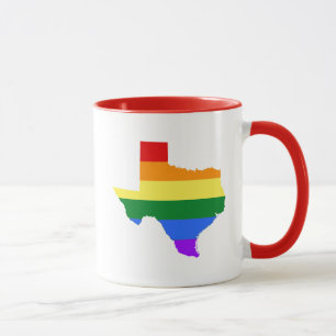 Gay pride Texas Rainbow Mugg