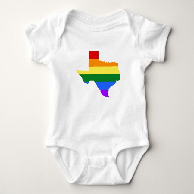 Gay pride| Texas Rainbow T Shirt (Framsida)