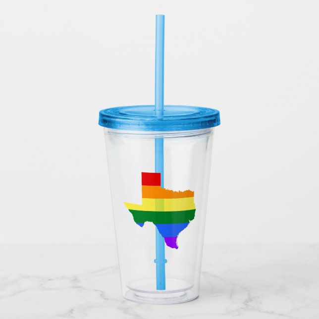 Gay pride| Texas Rainbow Take Away Mugg (Framsida)