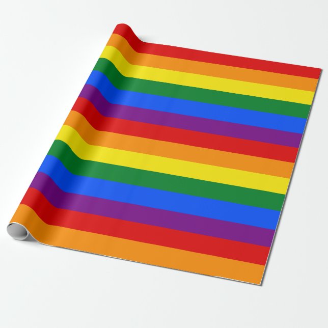 Gay pride Thin Rand Presentpapper (Utrullad)