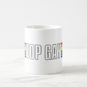 Gay pride Top Gay pride Rainbow Flagga LGBT HBT TQ Kaffemugg