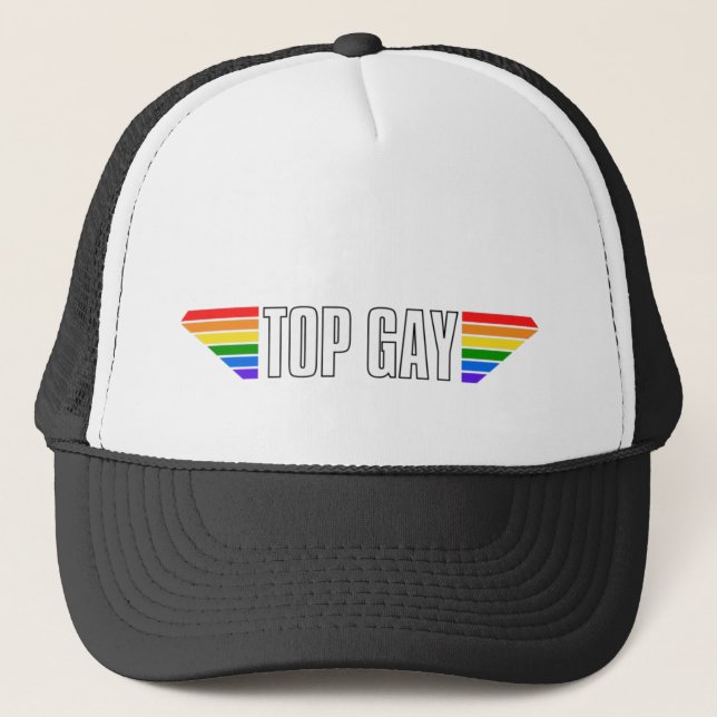 Gay pride Top Gay pride Rainbow Flagga LGBT HBT TQ Keps (Framsida)
