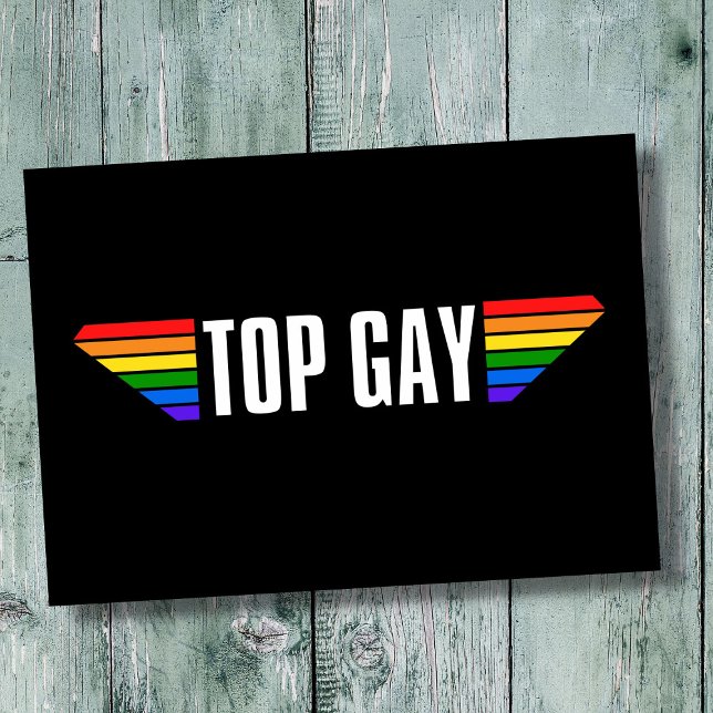 Gay pride Top Gay pride Rainbow Flagga LGBT HBT TQ Kort (Skapare uppladdad)