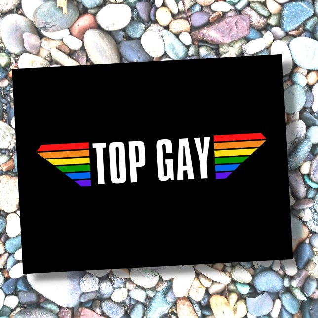 Gay pride Top Gay pride Rainbow Flagga LGBT HBT TQ Vykort (Skapare uppladdad)