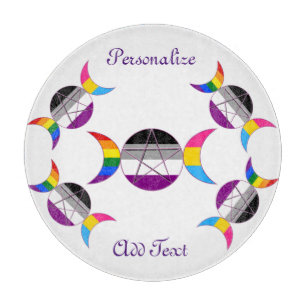 Gay pride Triple Måne Goddess Pentacle