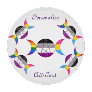 Gay pride Triple Måne Goddess Pentacle