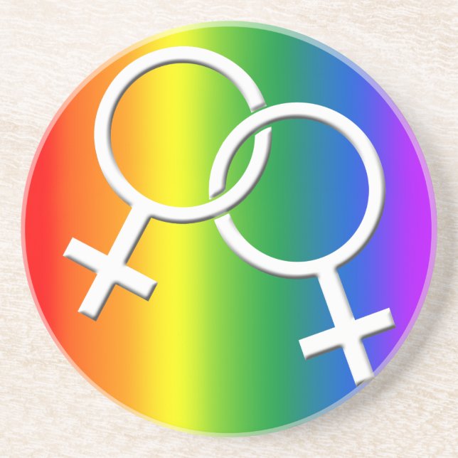 Gay pride Underlägg Rainbow Gay pride Drink Coaste (Framsidan)