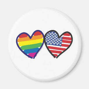 Gay pride USA Magnet