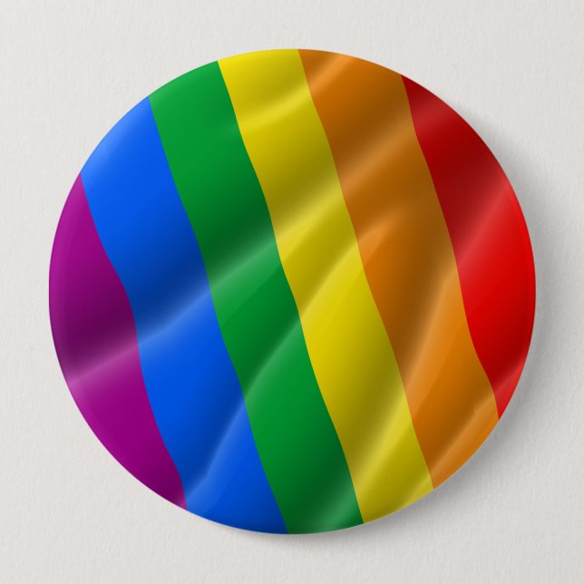 GAY PRIDE VÅGIGT LINJERDIAGONALEN - PRIDE 2014 KNAPP (Framsida)