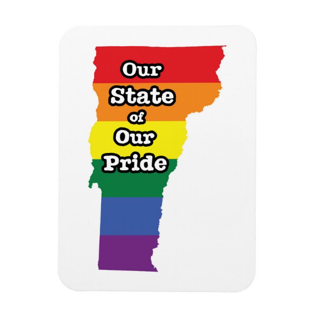 Gay pride | Vermont Magnet (Vertikal)