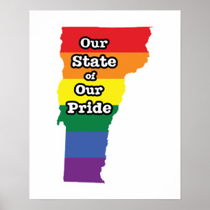 Gay pride Vermont Poster