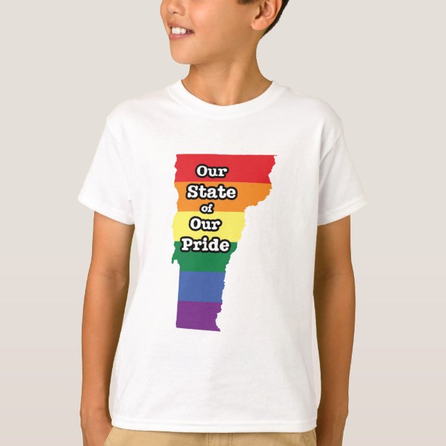Gay pride| Vermont T Shirt (Framsida)