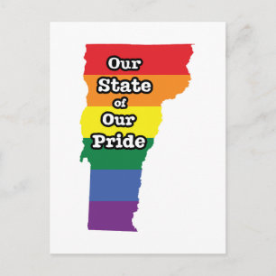 Gay pride Vermont Vykort