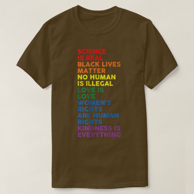 Gay pride-vetenskapen är en verklig månad i Pridet T Shirt (Design framsida)