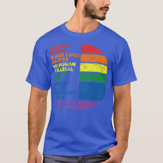 Gay pride-vetenskapen är ett riktigt svart liv som t shirt