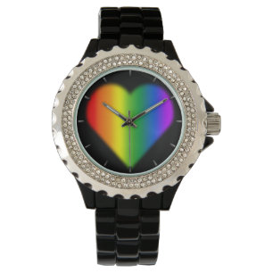 Gay pride Watch Rainbow Kärlek Wrist Watches Gatte Armbandsur