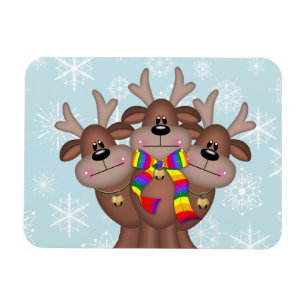 Gay pride Whimsique julrenar Magnet