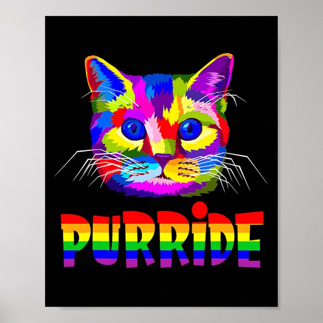 Gay pride Women Manar HBT Cat Gift Purride Poster (Framsidan)