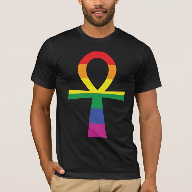 Gay prideegyptier Ankh Tröja (Framsida)