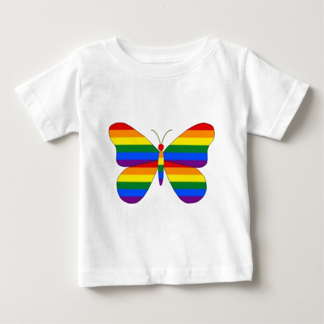 Gay pridefjäril tröja (Framsida)