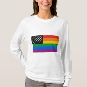 Gay prideflagga tee shirt