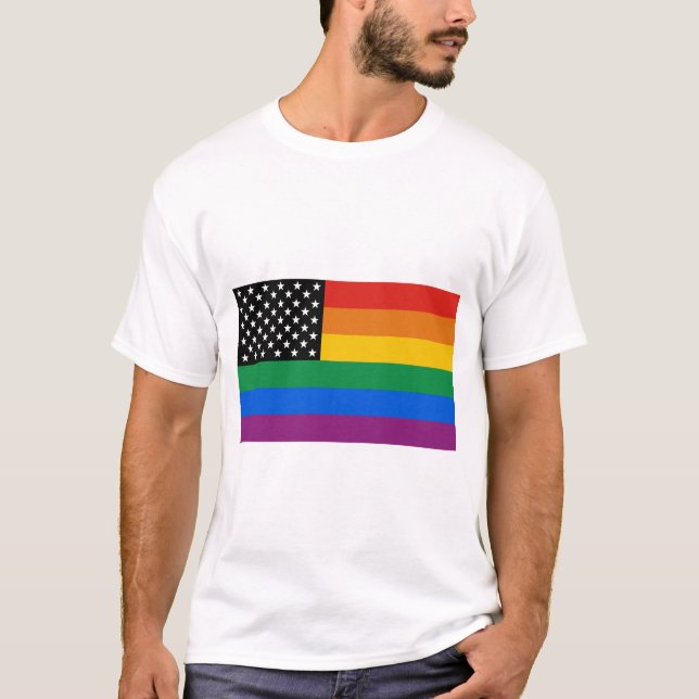 Gay prideflagga tröja (Framsida)