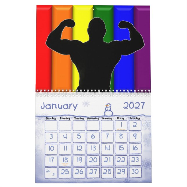 Gay pridekalender 2011 kalender (Jan 2027)