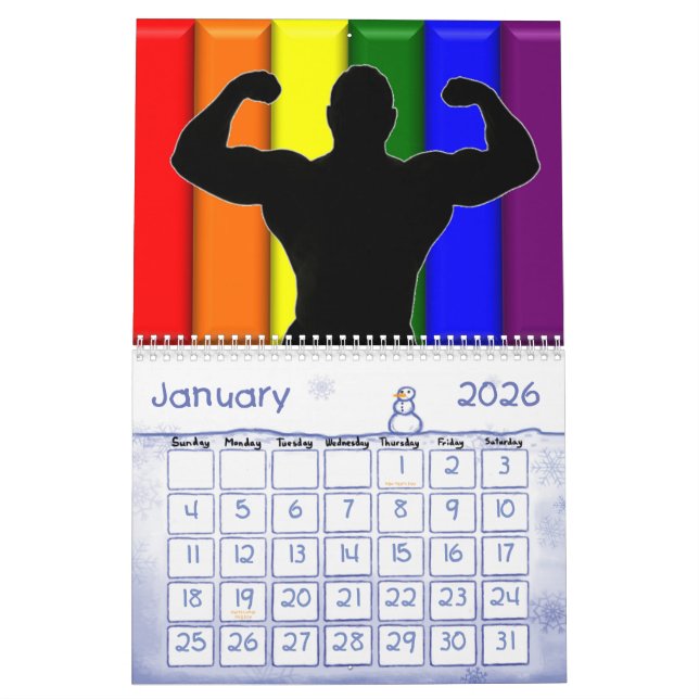 Gay pridekalender 2011 kalender (Jan 2026)