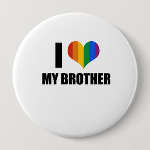 Gay pridekärlekbroder knapp