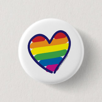 Gay pridekärlekhjärta knapp