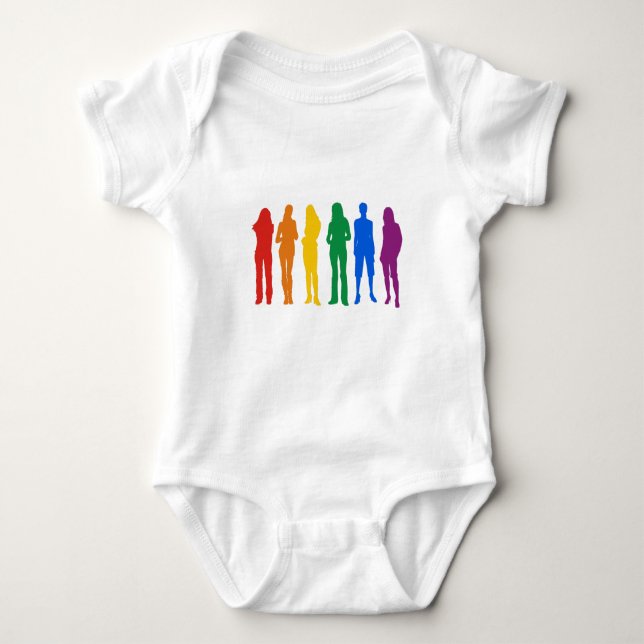 Gay pridekvinna T-tröja Tröja (Framsida)